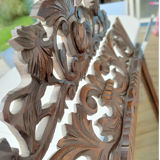 Old wood mirror carved 112x88cm