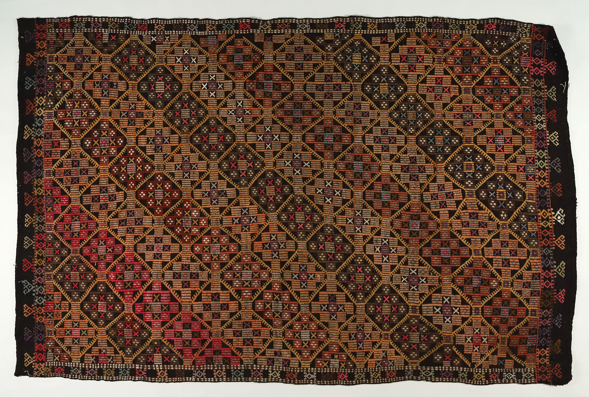 Anatolian handmade kilim rug 270 cm x 168 cm