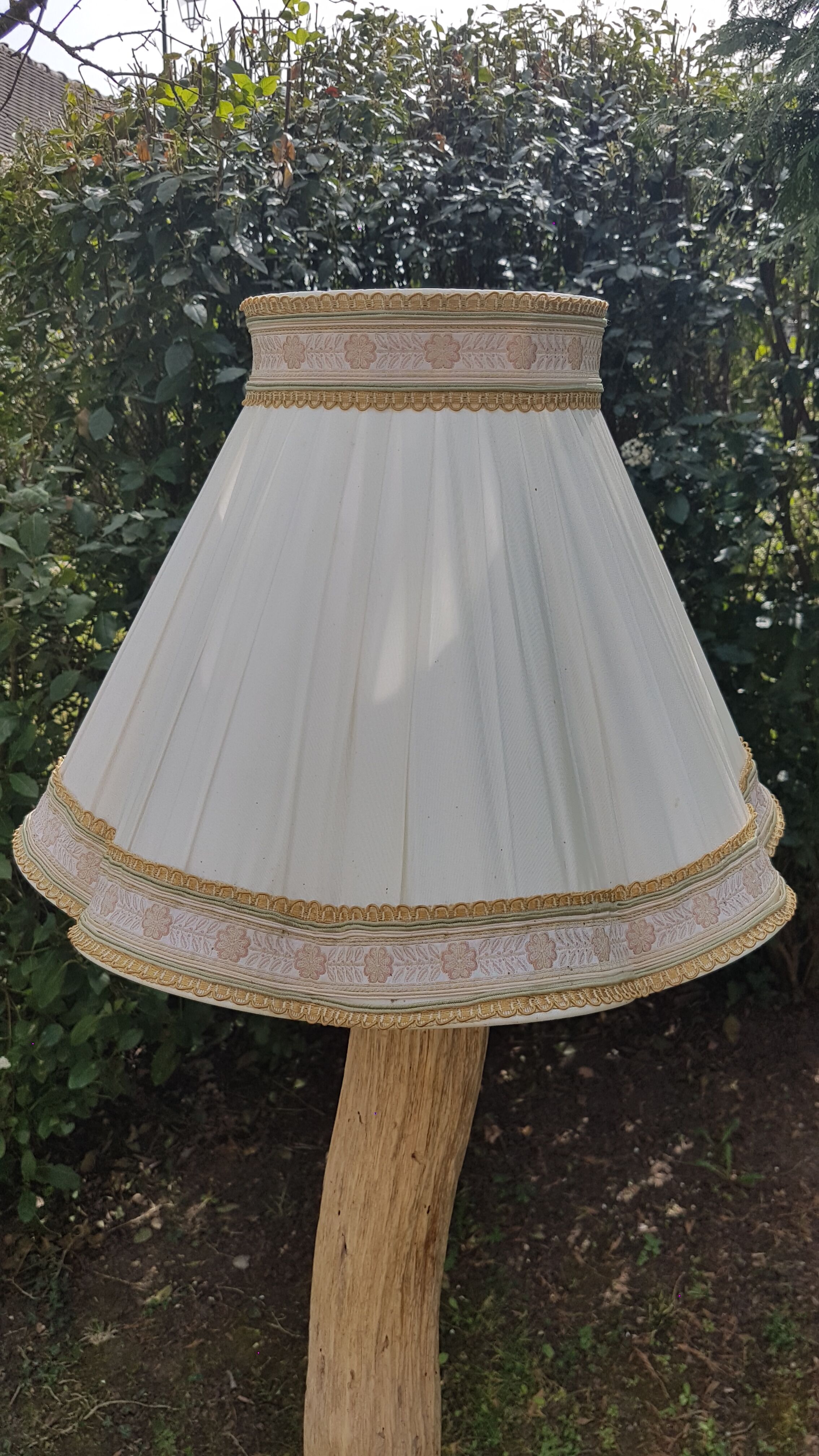 Handmade silk canvas lampshade