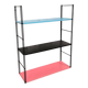 Etagere 1960 à 70, métal h60x48x17 trace usure nor
