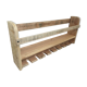bottle shelf, recycled wooden glasses