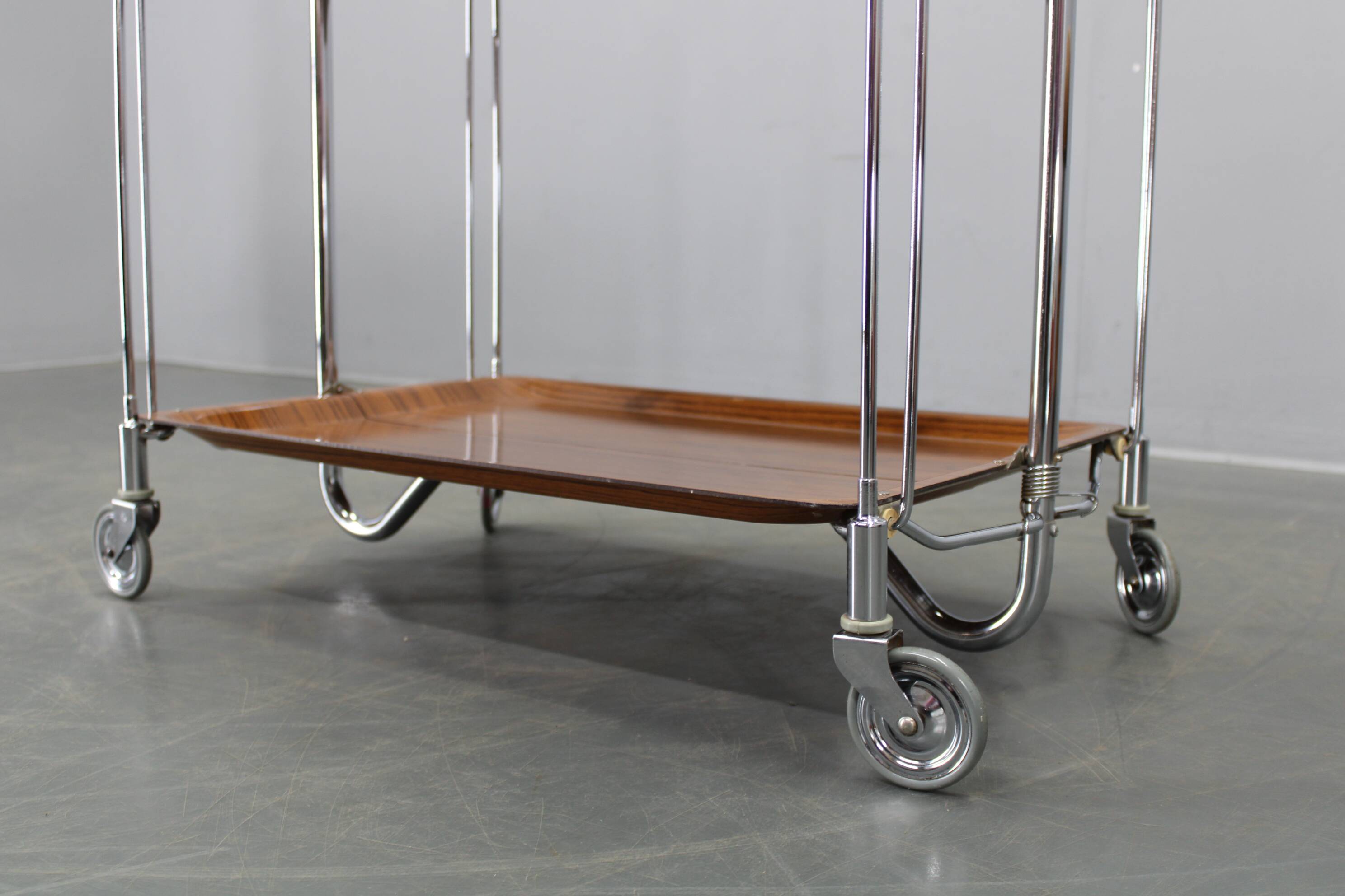Mid-century folding serving cart, Italy, 1970s