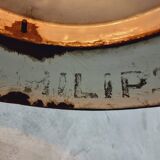 Philips antique black enamel pendant lamp diam 50 cm