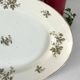 Vintage French Holly Deep Platter, Christmas Serving Dish, Large Oval