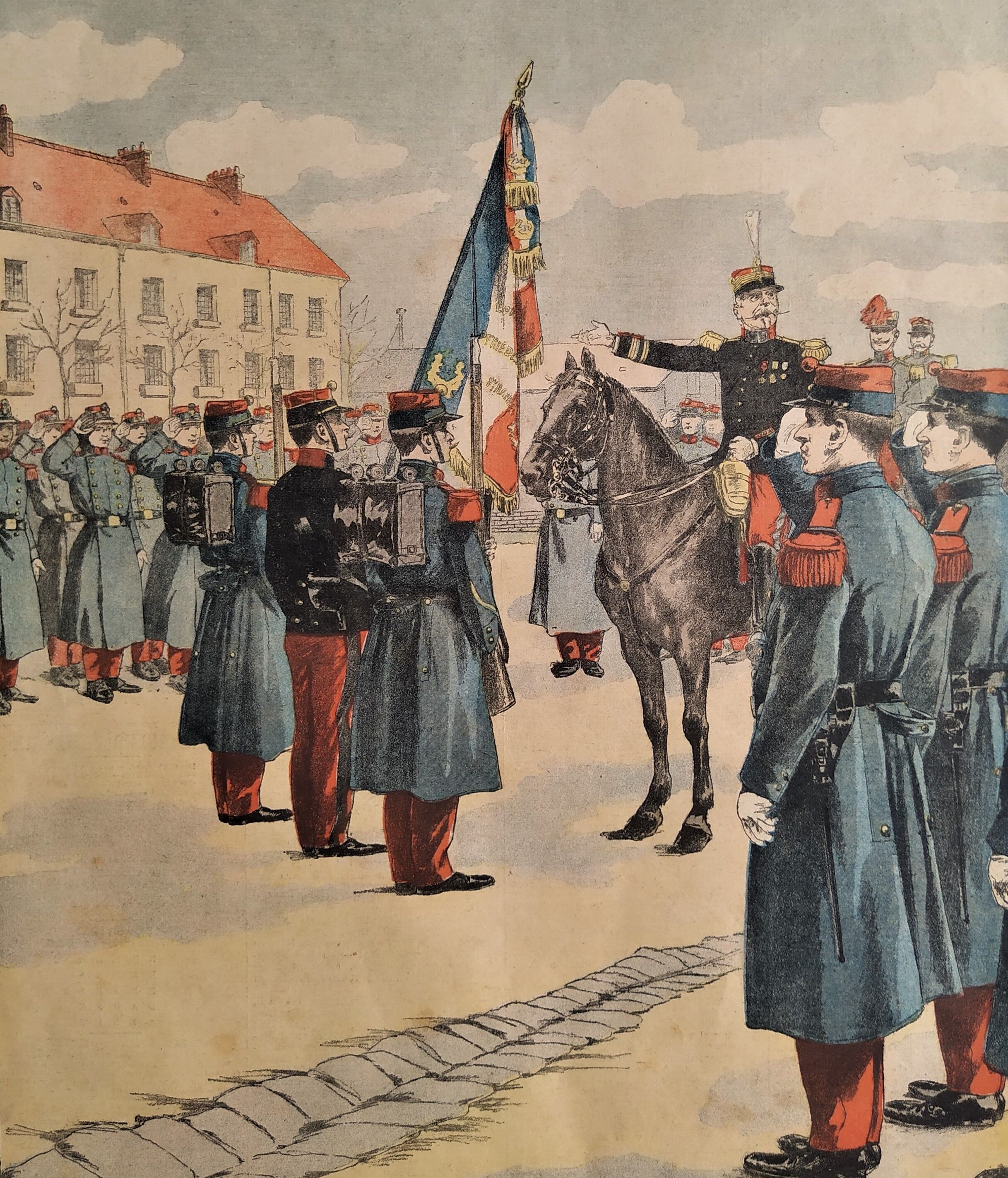 La présentation du drapeau en 1903