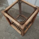 Rattan bedside