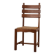 1960s Belgian Mid-Century Chair in Oak and Wicker, Brutalist Style