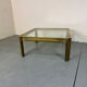 Brutalist Brass T09 coffee table by Peter Ghyczy 1970