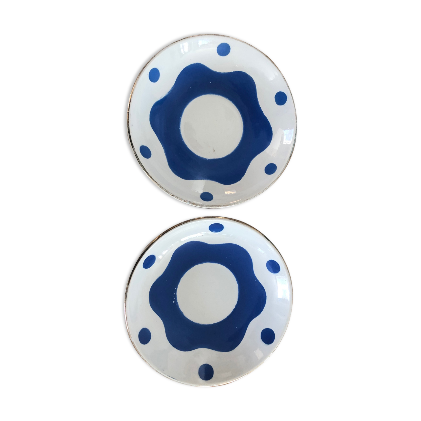 Blue pair duo Sarreguemines