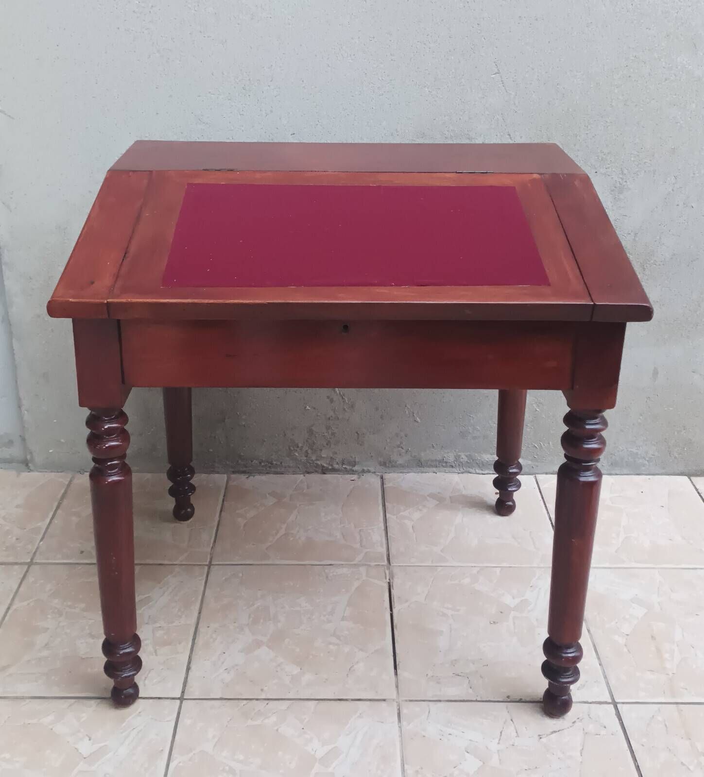 19th-century walnut writing desk