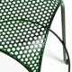 Tabouret de bar italien des années 1960 en métal peint en vert avec métal perforé.