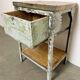 Commode en fer industriel gris, années 1950