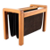 Salling stolefabrik magazine rack with leather in teak