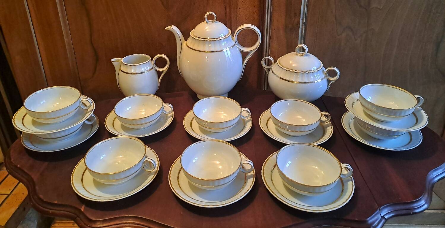 Bernardaud Limoges porcelain tea set