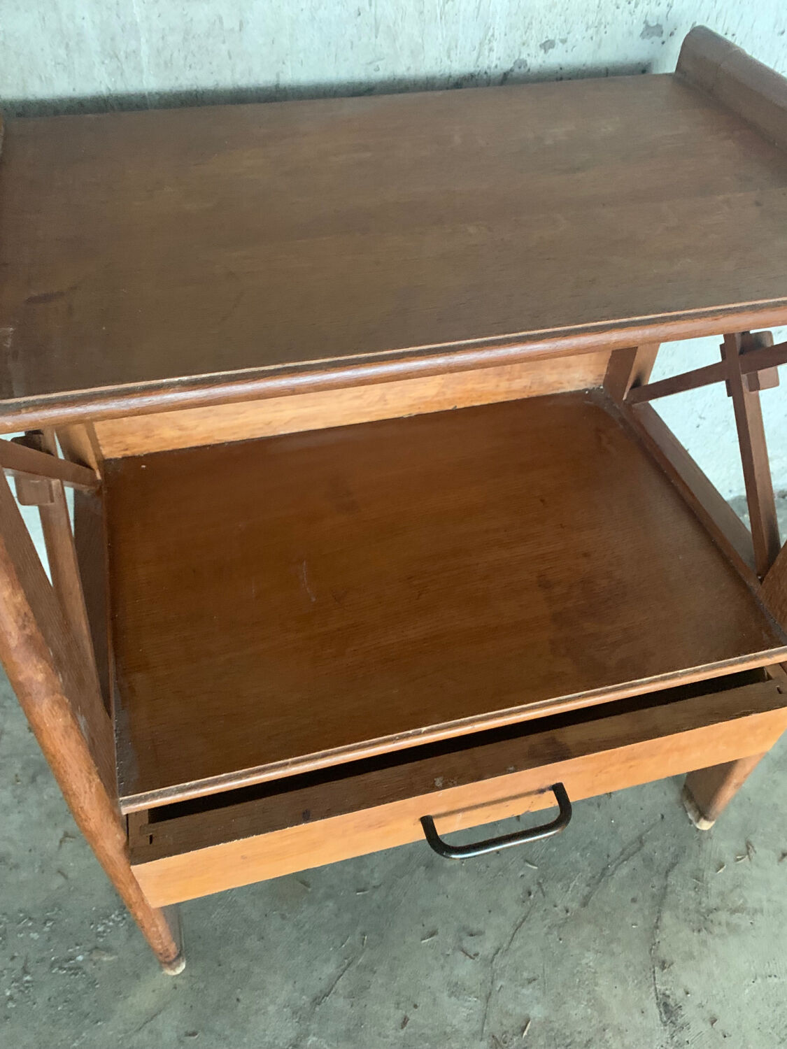 Bedside table wooden 50s