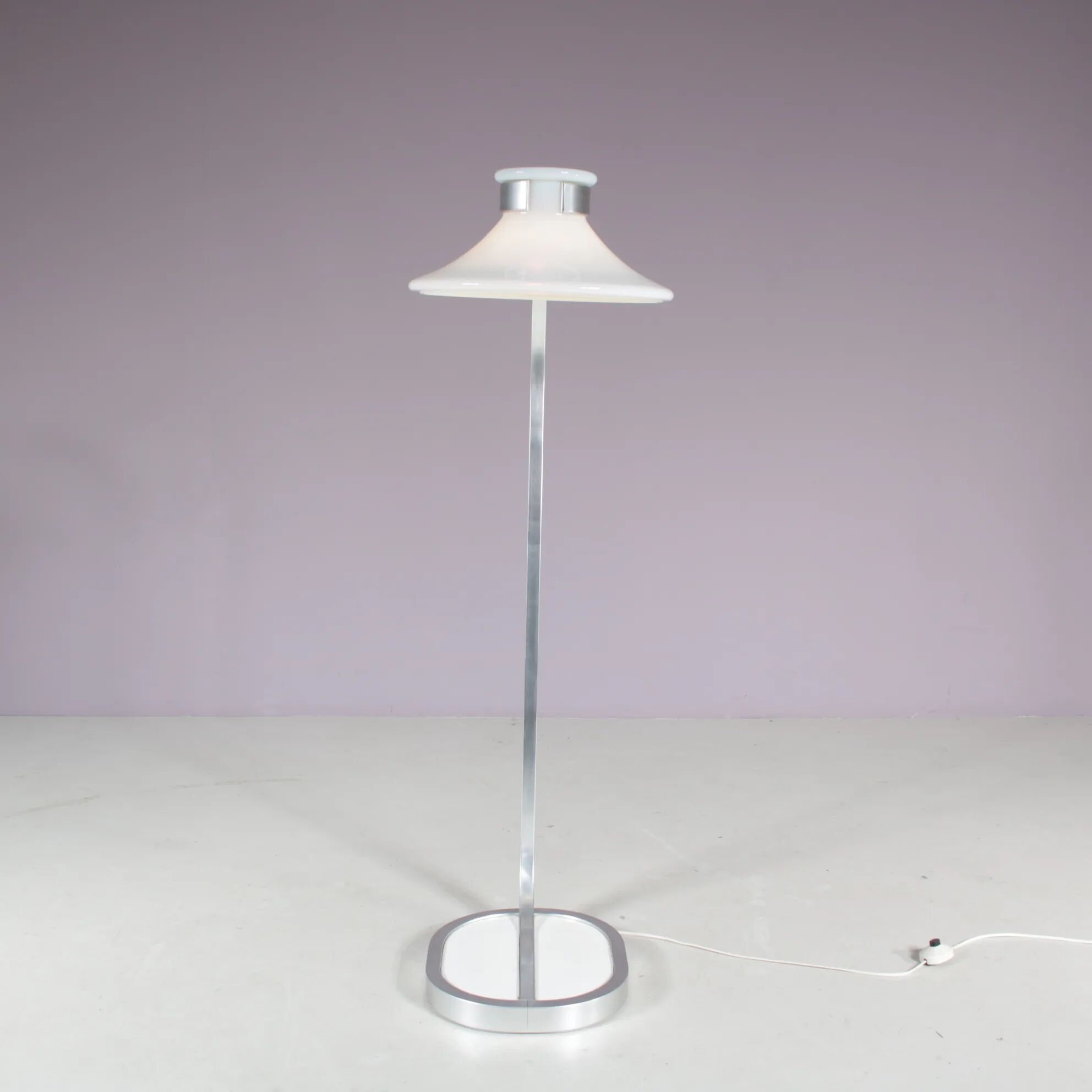 1970s “Accent” floor lamp by Jan Ekselius for Orrefors, Sweden