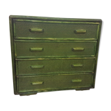 Chest of drawers vintage rattan