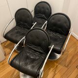 Set of 4 Verner Panton chairs, System 1-2-3 for Fritz Hansen.