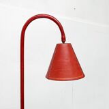 Mid-century leather floor lamp by Jacques Adnet for Valenti, Spain, 1960s.