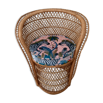 Rattan armchair for children