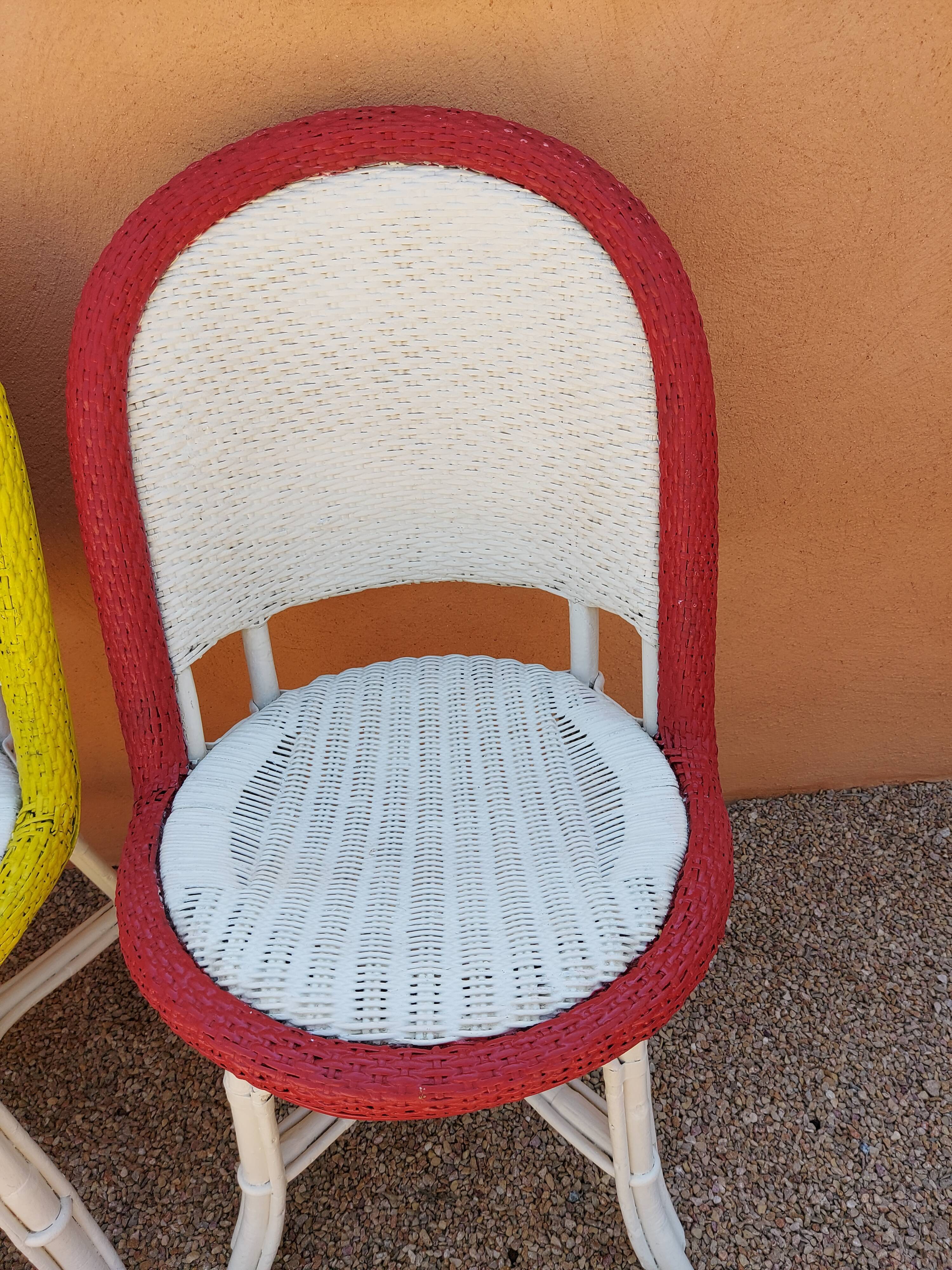 Suite of 4 terrace chairs Bistrot Parisien 1950s