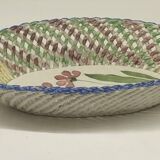 Vintage Spanish ceramic basket dish