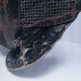 metal and leather fencing mask, early 20th century