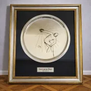 Silver-plated plate – Screen printing – Numbered edition 816/1500