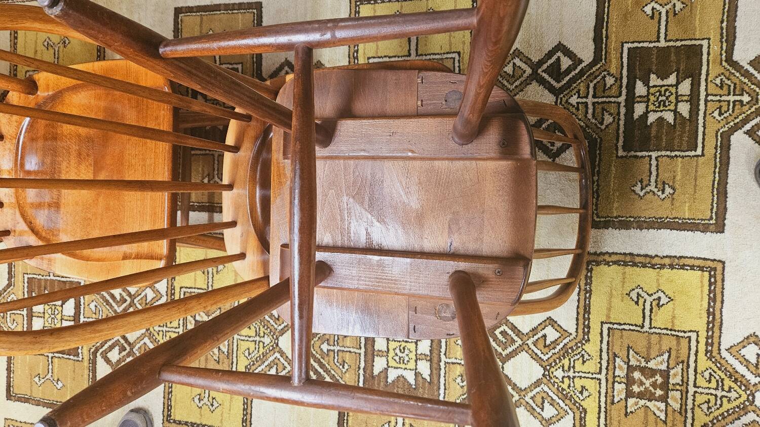 Set of 4 vintage Danish chairs 1970