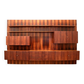 Vintage rosewood modular wall system from IDEE Möbel from the 1960s