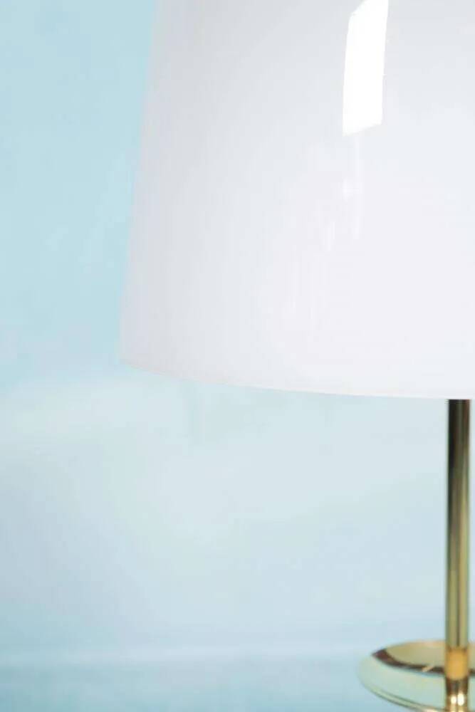 Vintage brass table lamp in Hollywood Regency style from the 50s/60s.