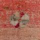 Tapis kilim ancien tons rouges et gris, motifs géométriques turcs,99x343 Cm