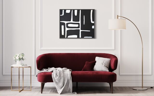 Minimalist abstract painting