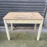 Table vintage 1900 en pin – Cuisine ou Bureau. Belle patine