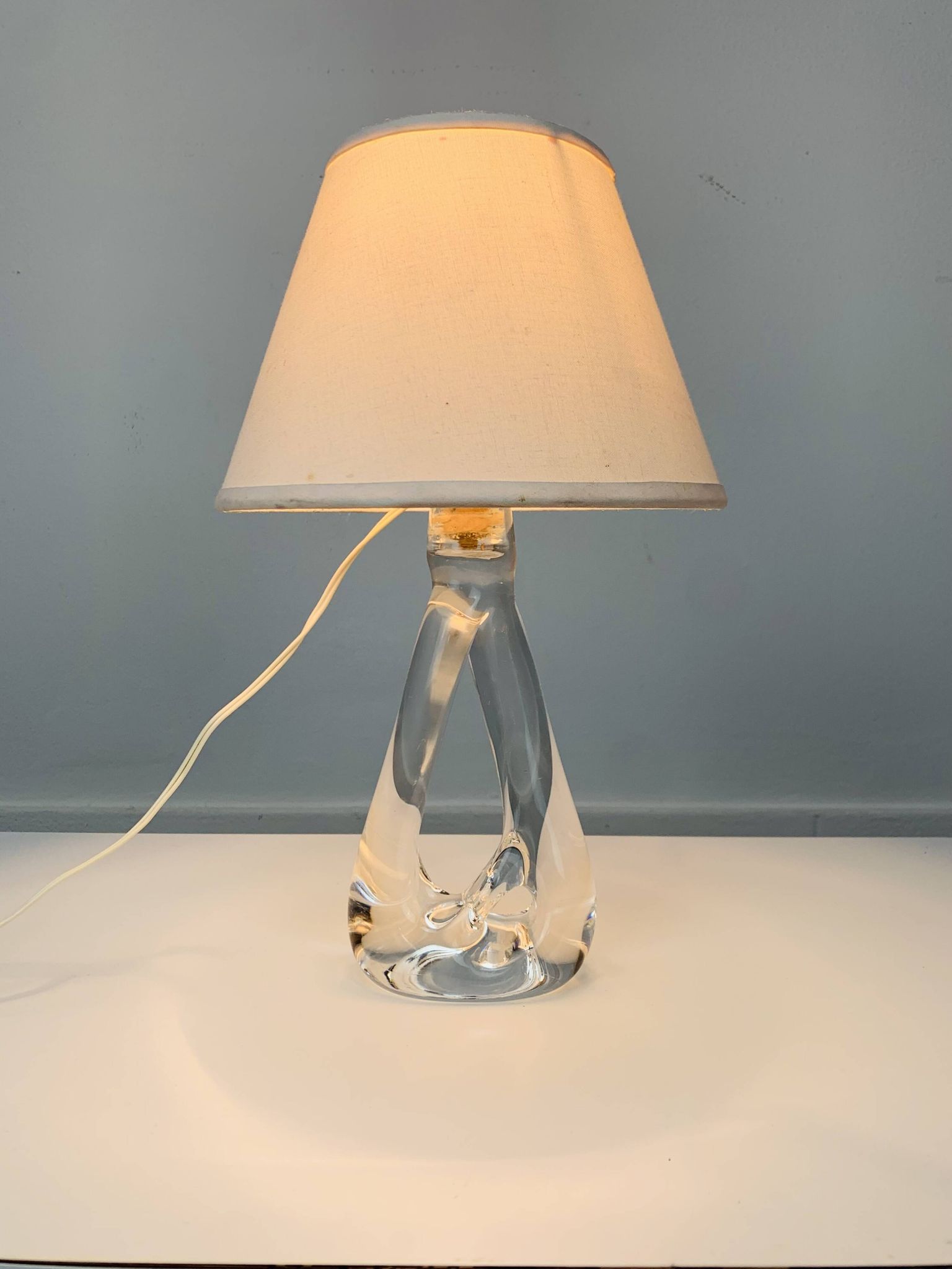 Lampe cristal vintage années 60