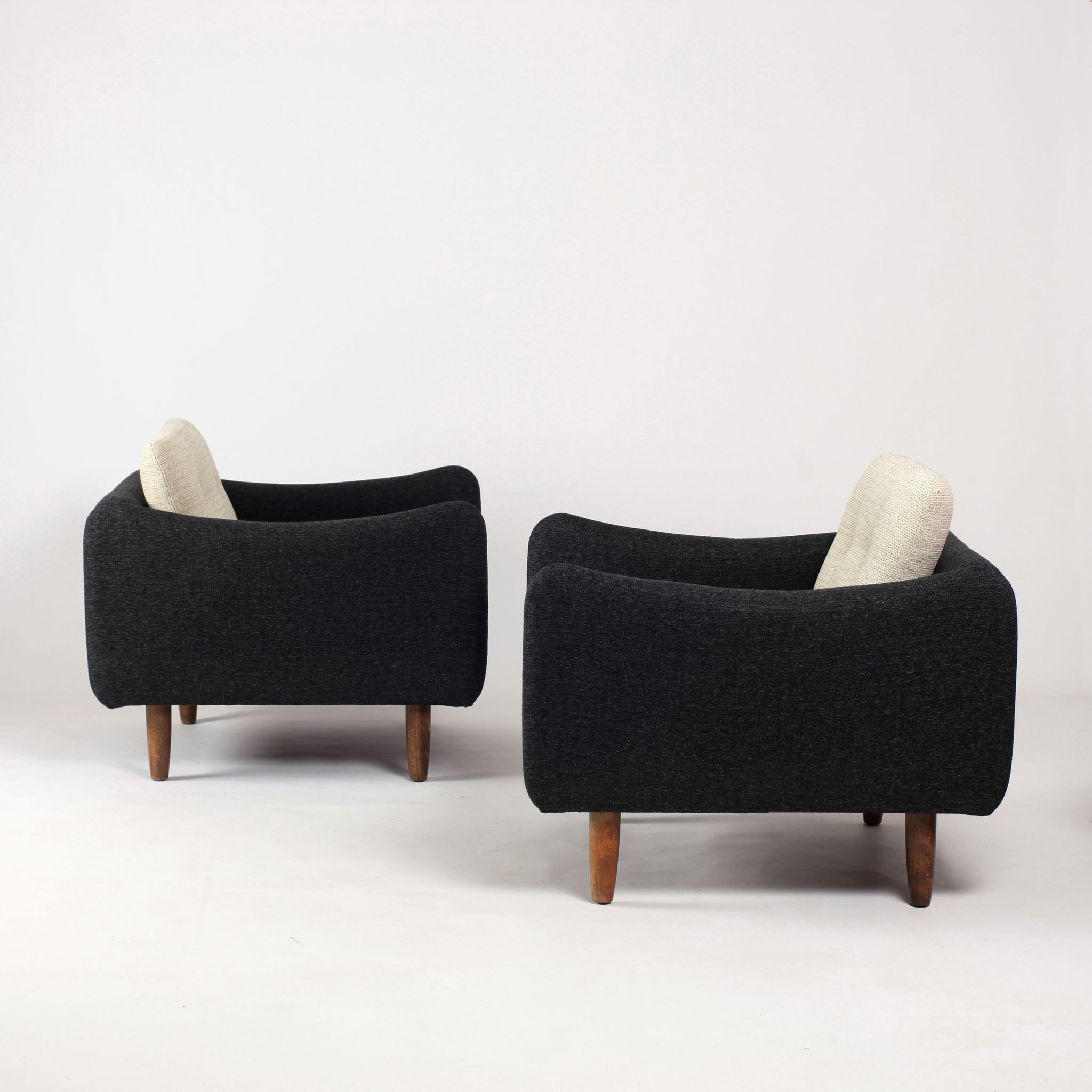 Pair of armchairs Teckel by Michel Mortier for Steiner France 1960