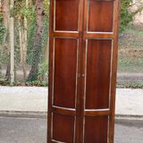 19th-century quarter-round oak solid wood corner library