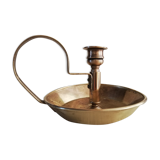 Brass hand candle holder