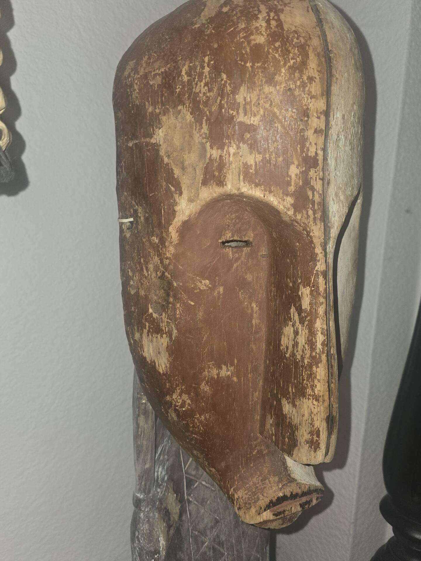 African fang mask early 20th century #statue #tribes #lega