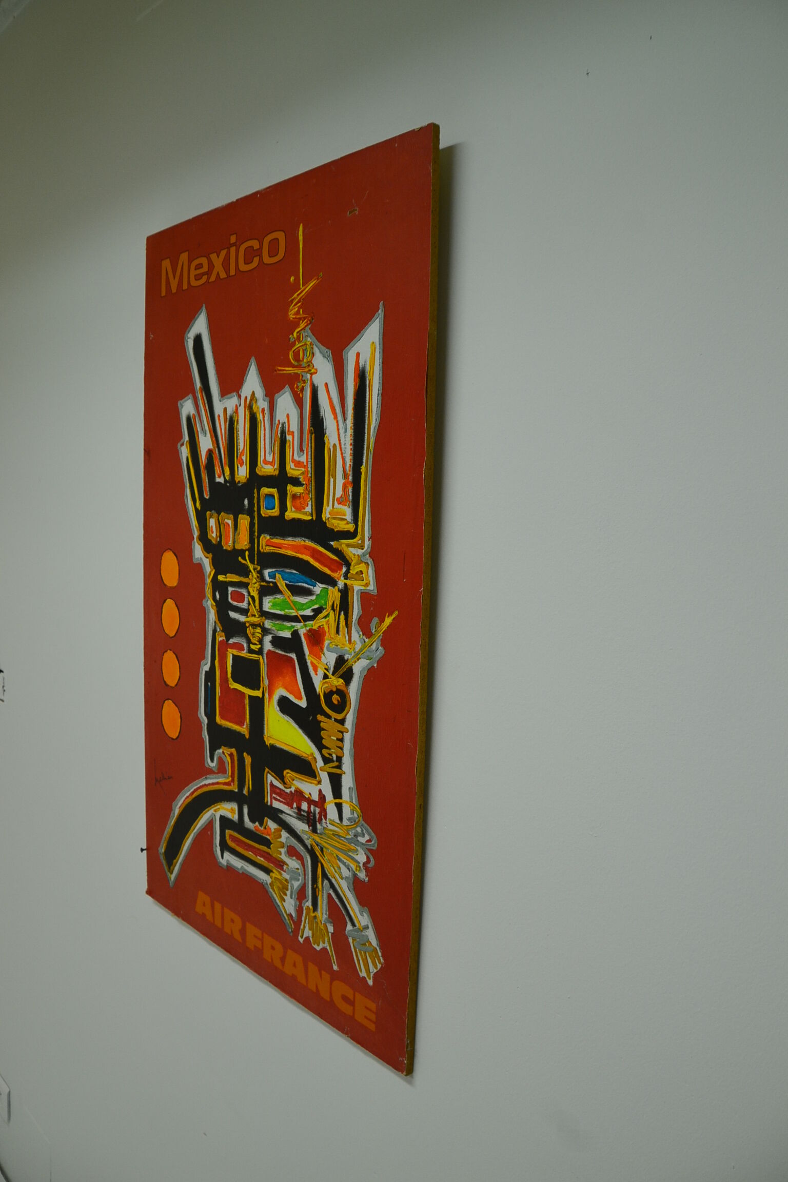 Air France by Georges Mathieu Mexico original poster