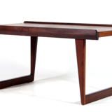Vintage retro coffee table bench in Danish teak 60s 70s