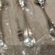 4 silver-plated dessert spoons by Christofle Spatours, new