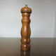 Olive wood pepper mill made in Spain 60s