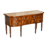 English buffet George III from around 1780 in restored flame wood.