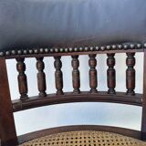 Napoleon III office chair in solid wood