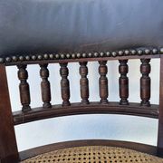 Napoleon III office chair in solid wood