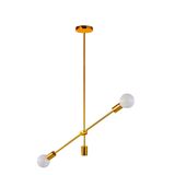 Chandelier ceiling light, golden-ac