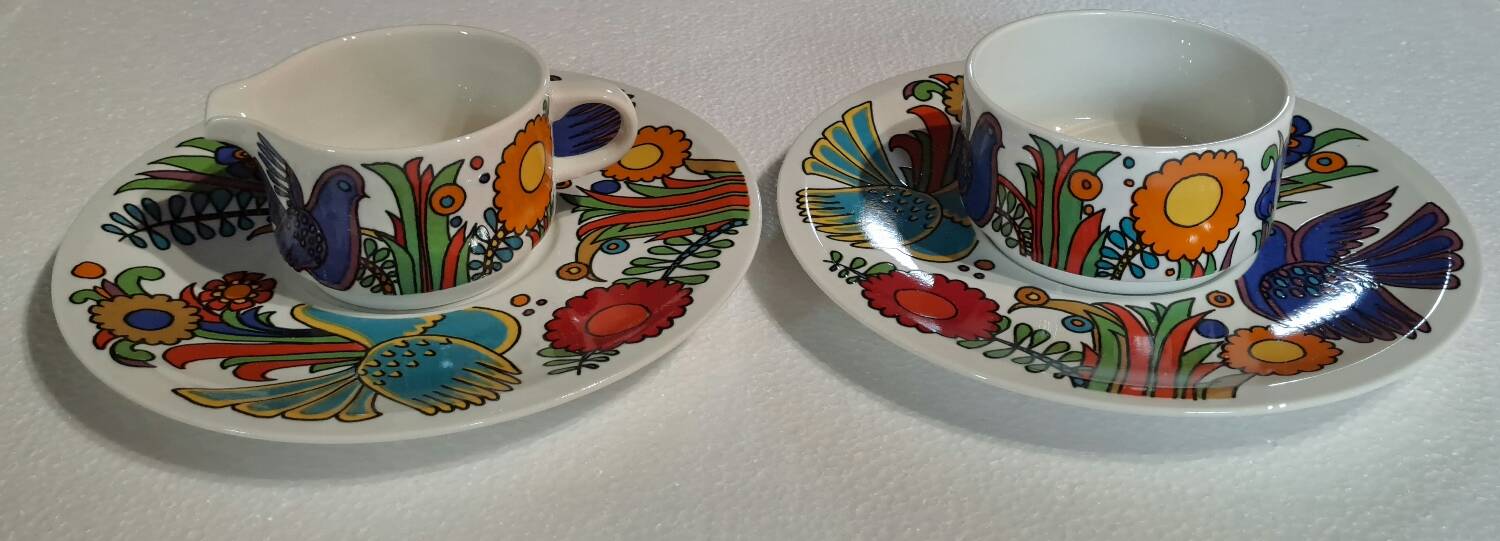 Villeroy and Boch Acapulco model ramekin creamer saucer set