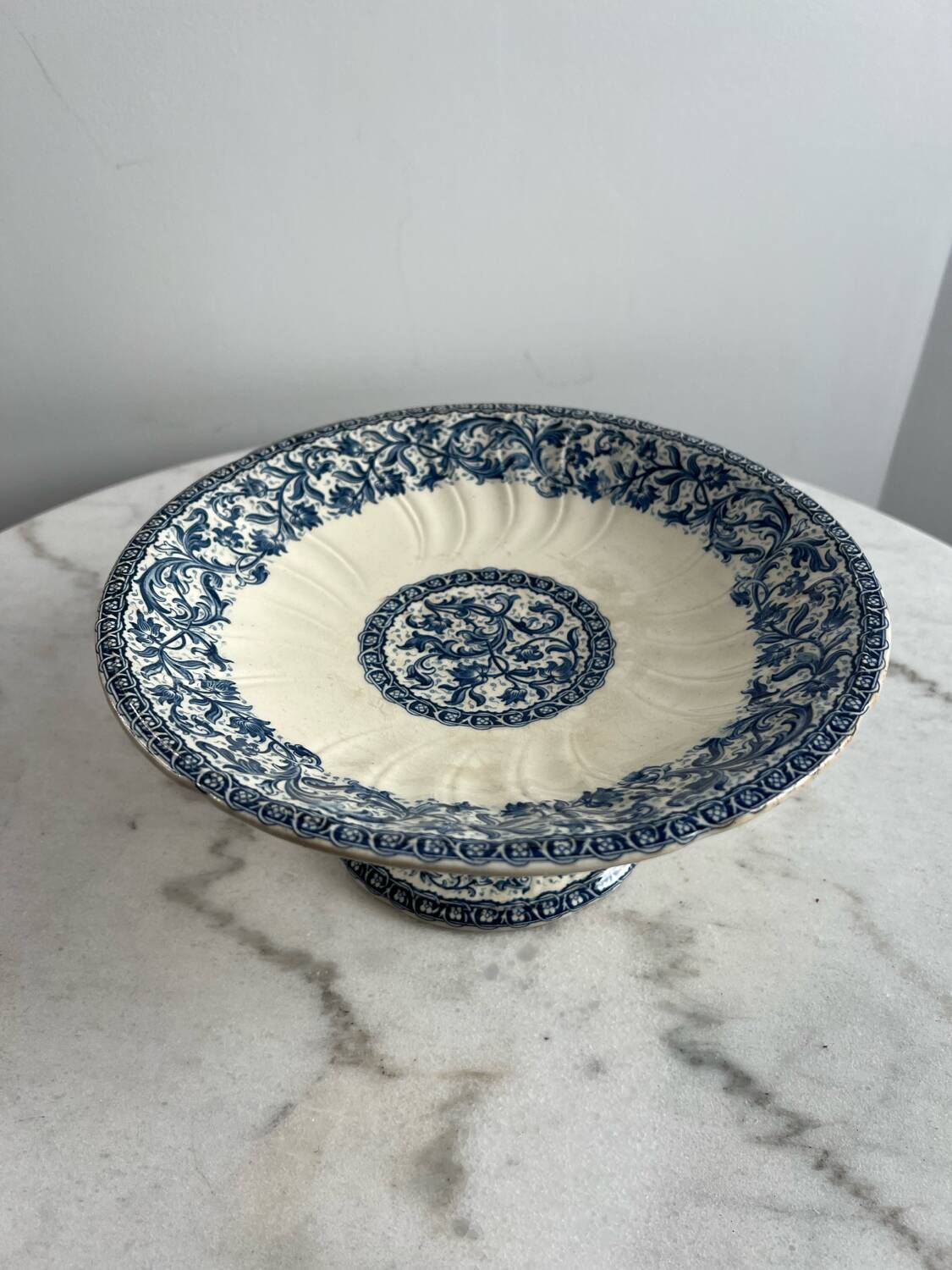 Plate Garland Gien type compote dish Ironstone