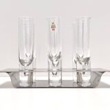 Ensemble de boissons à liqueur en acier et en verre par Holme Sweden